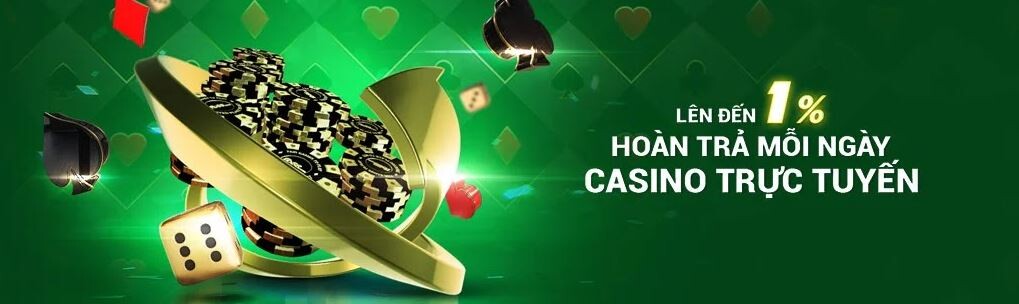 Hoàn trả Casino trực tuyến mỗi ngày lên đến 1% tại FB88